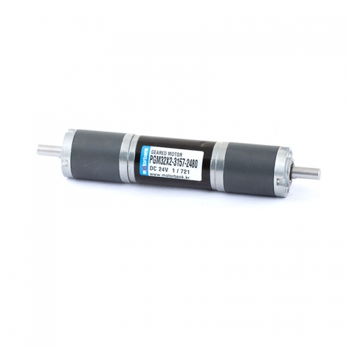 더블감속기장착 유성기어드모터 직경32파이 PGM32X2-3157-2480 DC24V 최대정격토크200Kgf.cm 스톨토크340kgf.cm