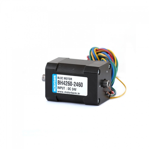 42각BLDC모터 홀센서타입 중공축샤프트 BH4260-2460 DC24V 6000RPM 50W