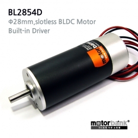 [BLDC모터] BL2854D-2490 DC24V 드라이버 내장형 Slotless BLDC모터 9000RPM