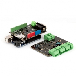 DFROBOT CAN BUS Shield for Arduino DFR0370 + DFRduino UNO R3 [DFR0216]  + CAN 통신 스텝모터 컨트롤러 (STM32, 펄스제어, 엔코더 기반 피드백제어) SMC-001
