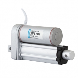 <B>유사스펙제품: LM75-1605</B>180mm/s 고속 리니어 액추에이터 LM75-2412 DC모터 24V 110N