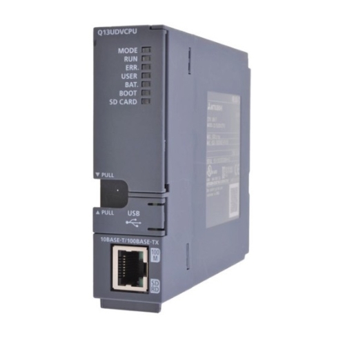 Q13UDVCPU PLC Q Series iQ CPU module;4096 EA;1.9 ns/log. Com.;130k steps;Ethernet;USB;SD