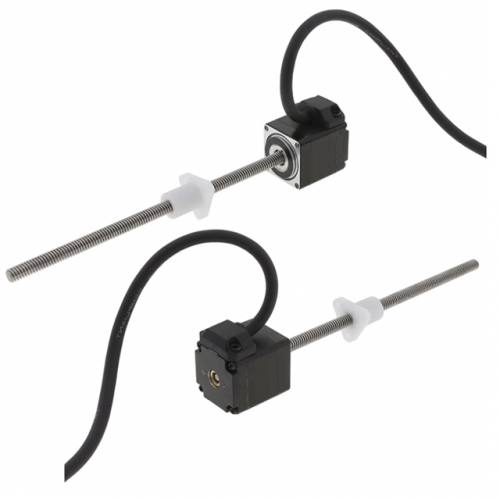 28각(NEMA11) 리니어 스텝모터 LM-NK1133 외부 스크류형 스트로크 100&middot;150mm 스크류 &phi;6.35 리드 2.54mm 정격전류 1A
