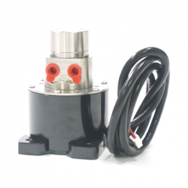 마그네틱 커플링 기어펌프 BWGP-3204-0324S BLDC DC24V 0~5V 속도제어&middot;FG 출력 0.33ml/rev 유량 0.165~1.65L/min 출구압 5bar 입출구 동일방향