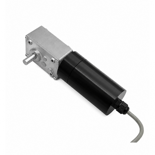 IP68 완전방수 웜감기어 DC모터 WGM40-4082P-80 DC12V/24V 5W 무부하 rpm 감속비 1:896 ~ 1:15.5 선택 직각축 셀프락