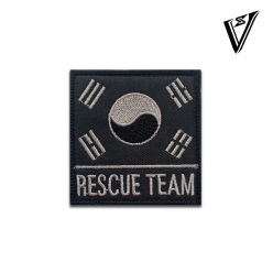 태극기 RESCUE TEAM 패치 (그레이)