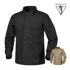 씨노티 인스트럭트 립스탑 집업 롱 슬리브 셔츠