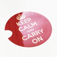 KEEPCALM 레드 미니쿠퍼 주유구 데칼 자동차 스티커