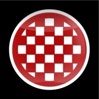 고뱃지 3D MINI CHECKER RED 2