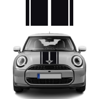 미니쿠퍼 스포티 4스트라이프 본넷 리어 자동차 데칼 스티커 SPORTY 4 STRIPES