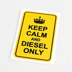 미니 주유구 캡 데칼 KEEP CALM BOX_diesel/gasoline 차량용 데칼 스티커