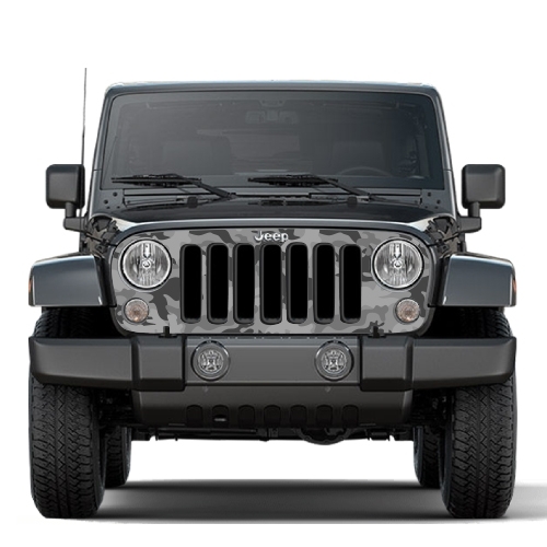 지프 JEEP BLACK CAMOUFLAGE wrangler grill decal