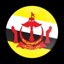 고뱃지 FLAG BRUNEI