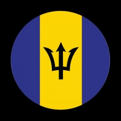 고뱃지 FLAG BARBADOS