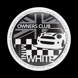 고뱃지 MINI OWNERSCLUB WHITE