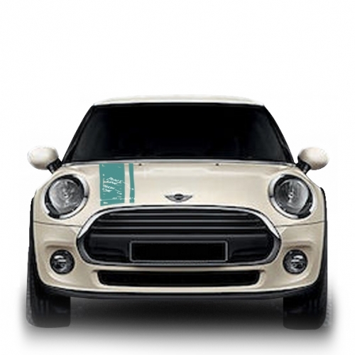 스케치 온 미니쿠퍼 본넷 데칼 SKETCH ON MINI bonnet decal