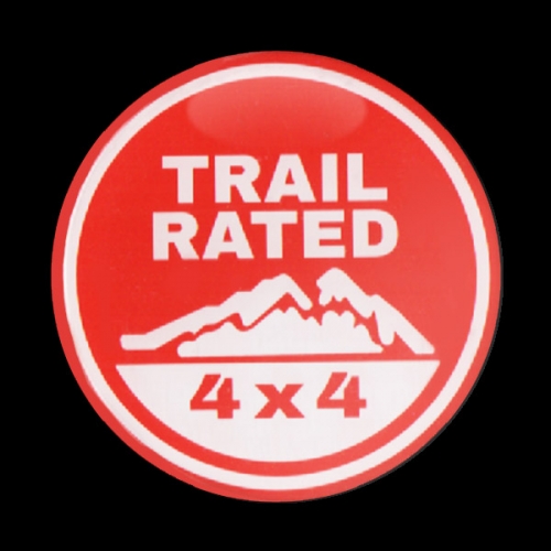 고뱃지 TRAIL RATED 4x4 RED