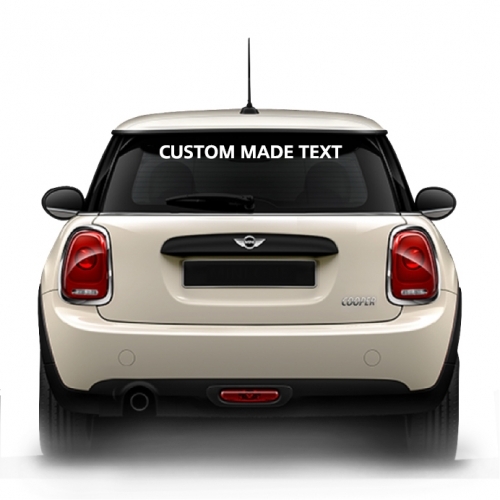 텍스트 커스텀 리어 윈도우 데칼 CUSTOM MADE TEXT rear window decal