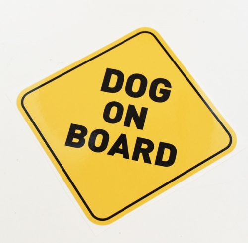 도그온보드 DOG ON BOARD 강아지가 타고있어요 스탠다드 차량용 데칼 스티커