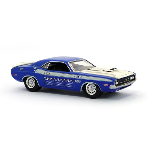 그린라이트 1970 Dodge Challenger T/A blue 스페셜 빈티지 말자동차 컬렉션