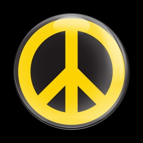 고뱃지 PEACE YELLOW B