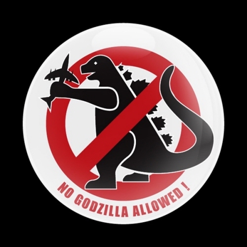 고뱃지 SIGN NO GODZILLA