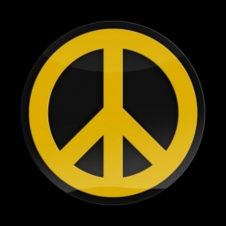 고뱃지 3D PEACE-YELLOW