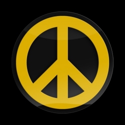 고뱃지 3D PEACE-YELLOW