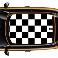미니쿠퍼 루프 데칼 CHECKMATE roof