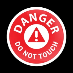 고뱃지 DANGER DO NOT TOUCH