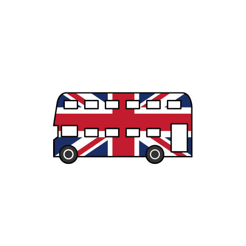 런던 버스 스티커 차량용 데칼 스티커