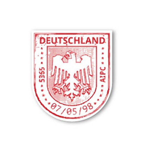 DEUTSCHLAND stamp 차량용 데칼 스티커