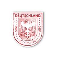 DEUTSCHLAND stamp 차량용 데칼 스티커