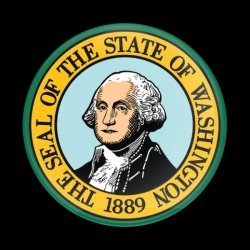 고뱃지 FLAG WASHINGTON STATE