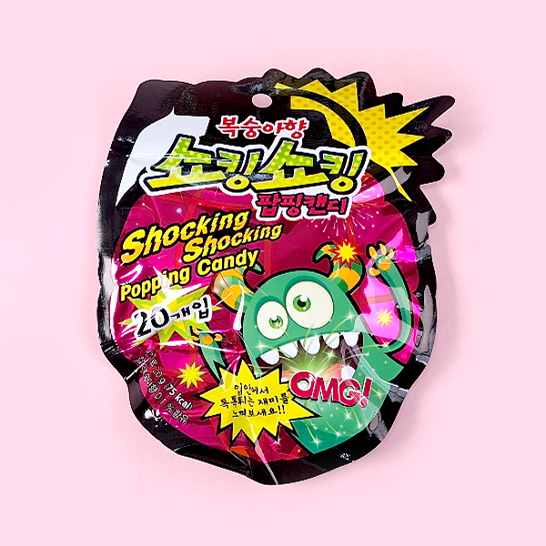shocking shocking popping candy peach flavor 20gX36