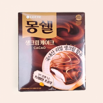 Lotte Montshell Fresh Cream Cake Cocoa 408gx8