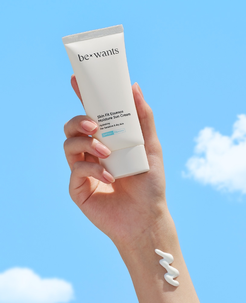 비원츠 스킨핏 에센스 수분 선크림 50ml