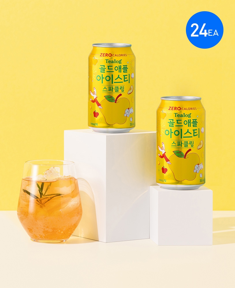 티로그 탄산 골드애플맛 350ml (24캔)