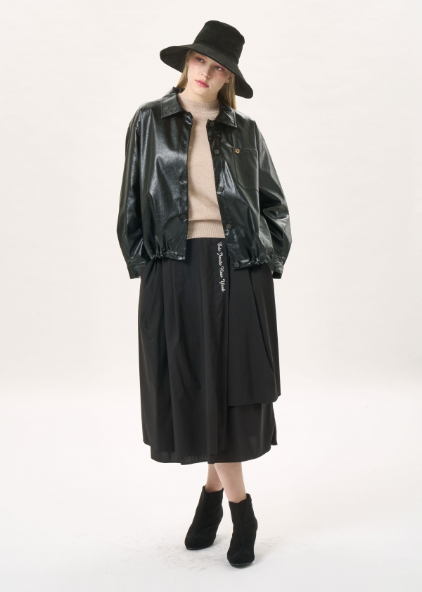 페이크 레더 자켓(I9W2JK02)