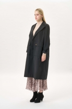 싱글 오버사이즈 포켓 코트(I9W2CT02)