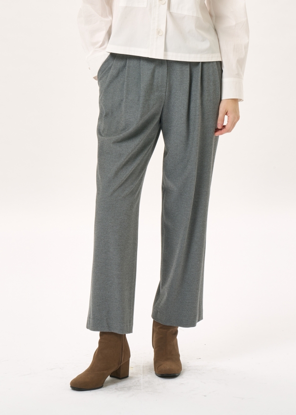 프론트 투턱 와이드 팬츠(I9W2PT06)