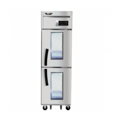 라셀르 25박스 냉장고 간냉식 고급형, 냉장2칸(2-Glass Door) (LS-525R-2G)