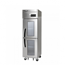 라셀르 25박스 냉장고 직냉식 고급형, 냉장2칸(2-Glass Door) (LD-625R-2G)