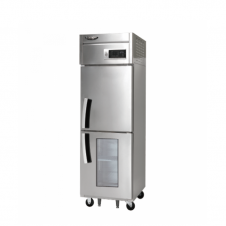 라셀르 25박스 냉장고 직냉식 고급형, 냉장1칸(Glass Door)/냉동1칸 (LD-625RF-1G)