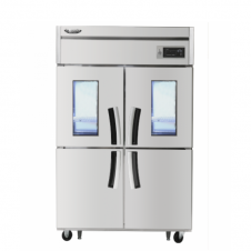 라셀르 45박스 냉장고 간냉식 고급형, 냉장4칸(2-Glass Door) (LS-1045R-2G)