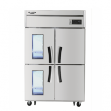 라셀르 45박스 냉장고 간냉식 고급형, 냉장2칸(Glass Door)/냉동2칸 (LS-1045HRF-2G)