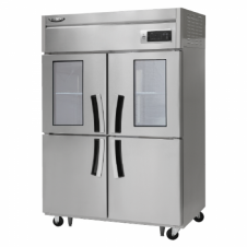 라셀르 45박스 냉장고 직냉식 고급형, 냉장3칸(유리문2칸)/냉동1칸 (LD-1145RF-2G)