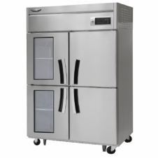 라셀르 45박스 냉장고 직냉식 고급형, 냉장2칸(Glass Door)/냉동2칸 (LD-1145HRF-2G)