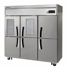 라셀르 65박스 냉장고 직냉식 고급형, 냉장4칸(Glass Door)냉동2칸 (LD-1765RF-2G)