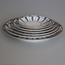 KO 네이비마로 원형접시